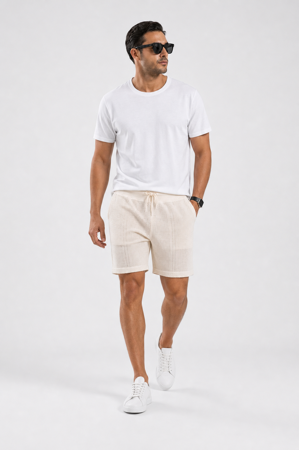 EKRU RELAX ŞORT SUMMER FİT S26