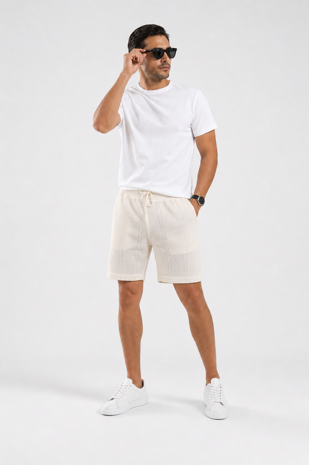EKRU RELAX ŞORT SUMMER FİT S26