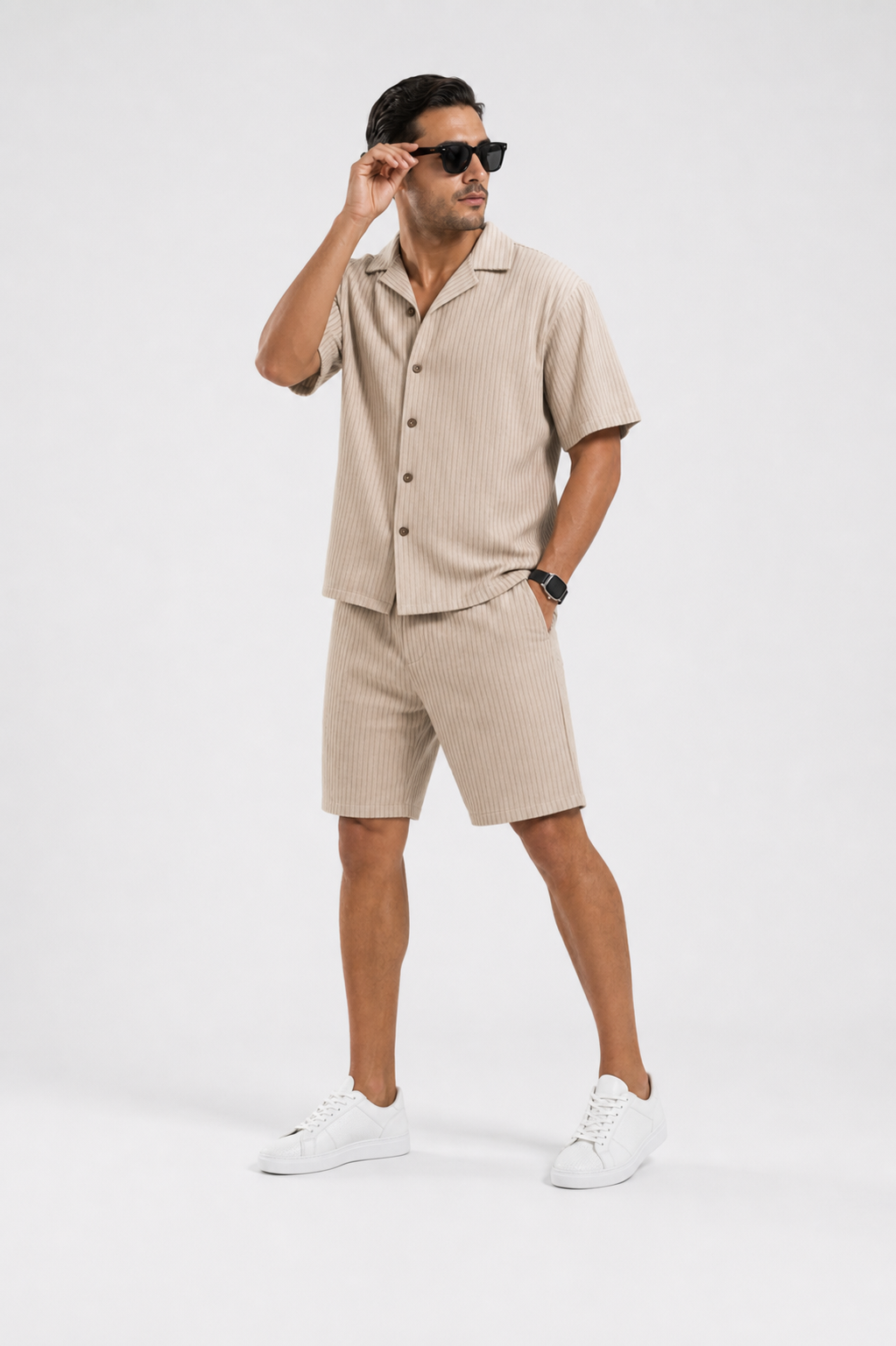 LARİNS BEJ SUMMER FİT- TAKIM