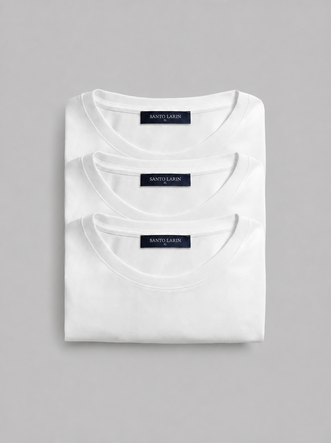 3'lü REGULAR WHITE T-SHIRT  S26 SUMMER FIT
