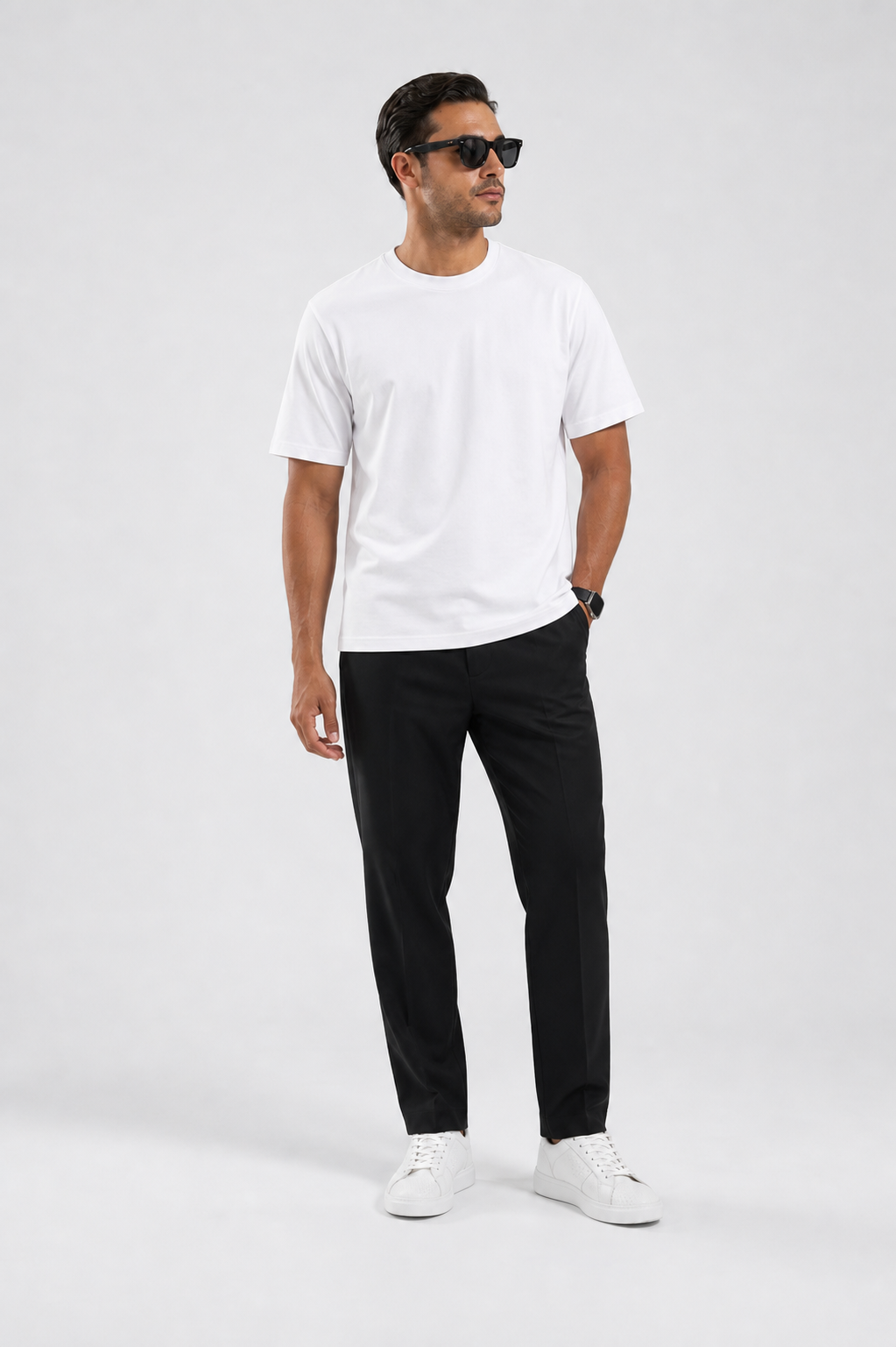 3'lü REGULAR WHITE T-SHIRT  S26 SUMMER FIT
