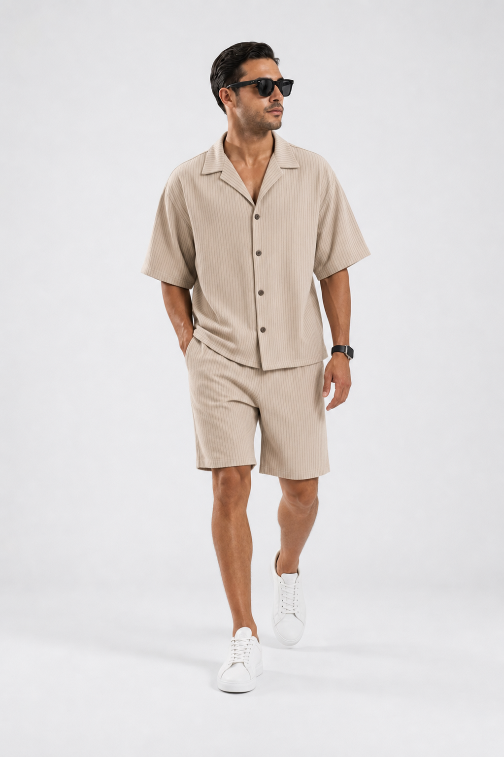 LARİNS BEJ SUMMER FİT- TAKIM