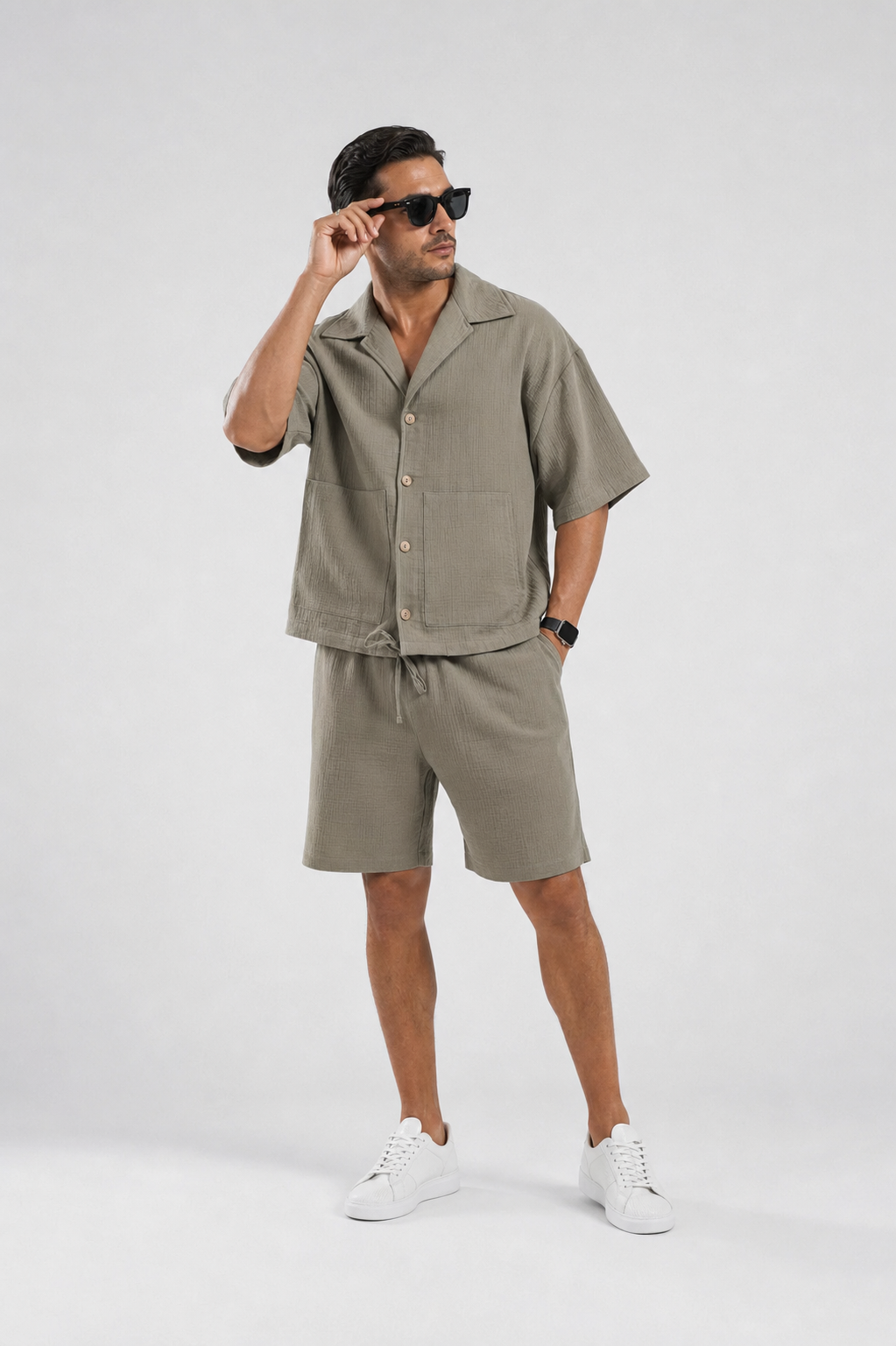 KANGURU CEPLİ VİZON HAKİ SUMMER FİT