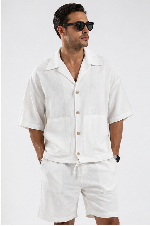 KANGURU CEPLİ WHİTE SUMMER FİT - TAKIM